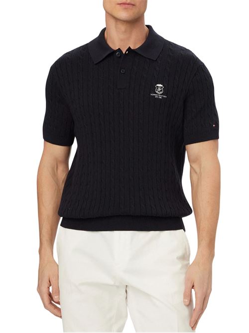 Polo a trecce Tommy Hilfiger | MW0MW42788DW5